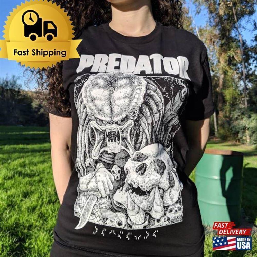 Predator B W T Retro Movie Fan Graphic Unisex T-Shirt